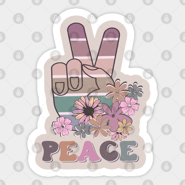 Peace Sticker by Mastilo Designs